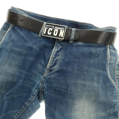 【新品】ディースクエアード DSQUARED2 レザー ベルト ブラック【 85 】【 状態ランクN 】【 メンズ 】
