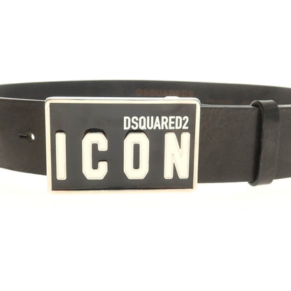 【新品】ディースクエアード DSQUARED2 レザー ベルト ブラック【 85 】【 状態ランクN 】【 メンズ 】