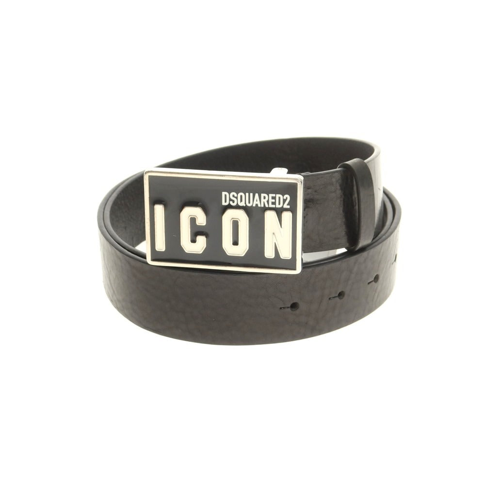 【新品】ディースクエアード DSQUARED2 レザー ベルト ブラック【 100 】【 状態ランクN 】【 メンズ 】