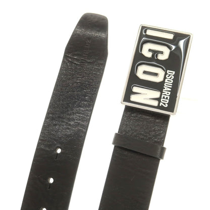 【新品】ディースクエアード DSQUARED2 レザー ベルト ブラック【 100 】【 状態ランクN 】【 メンズ 】