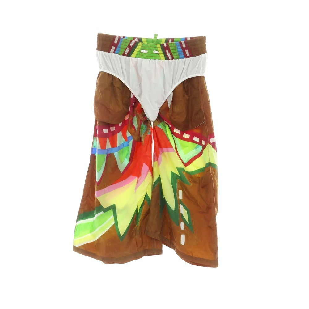 【新品】ディースクエアード DSQUARED2 スイムウェア 水着 ブラウン系【 50 】【 状態ランクN 】【 メンズ 】