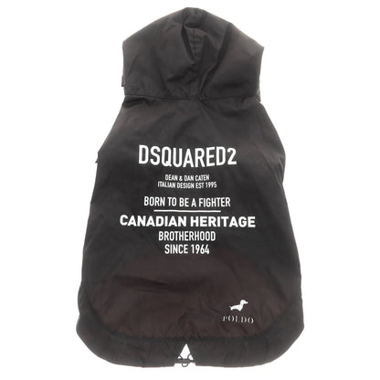 【新品アウトレット】ディースクエアード DSQUARED2 ドッグウェア 犬用ナイロンパーカー ブラック【 2 】【 状態ランクN- 】【 メンズ 】