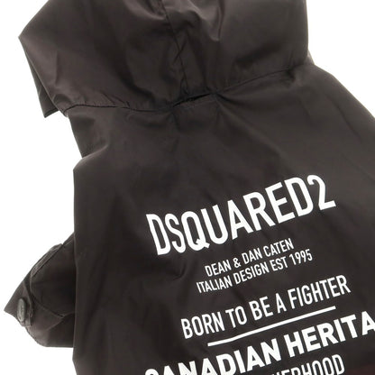 【新品アウトレット】ディースクエアード DSQUARED2 ドッグウェア 犬用ナイロンパーカー ブラック【 2 】【 状態ランクN- 】【 メンズ 】