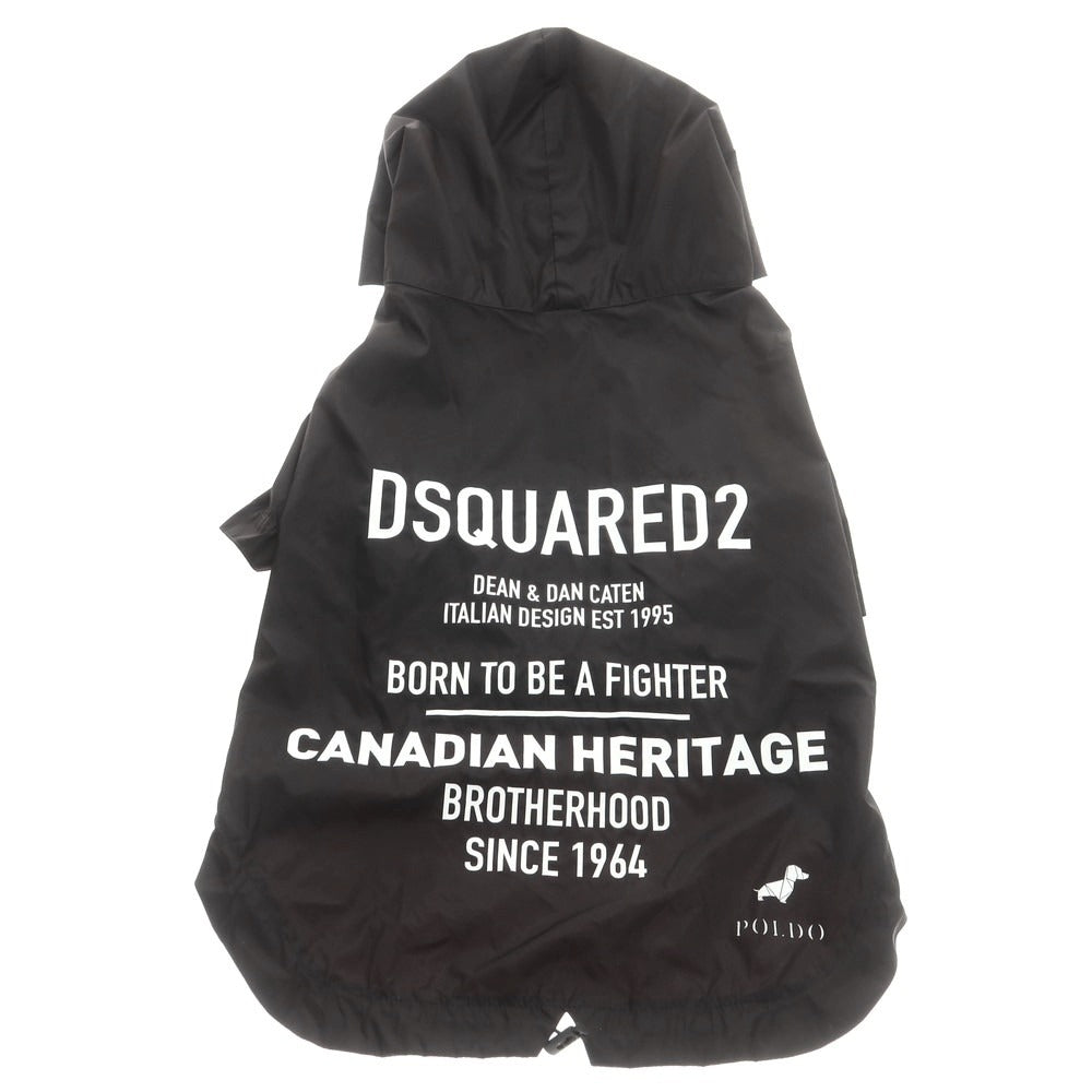 【新品】ディースクエアード DSQUARED2 ドッグウェア 犬用ナイロンパーカー ブラック【 3 】【 状態ランクN 】【 メンズ 】[DPD]