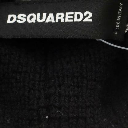 【新品】ディースクエアード DSQUARED2 ウール ニットキャップ ブラック【 UNI 】【 状態ランクN 】【 メンズ 】