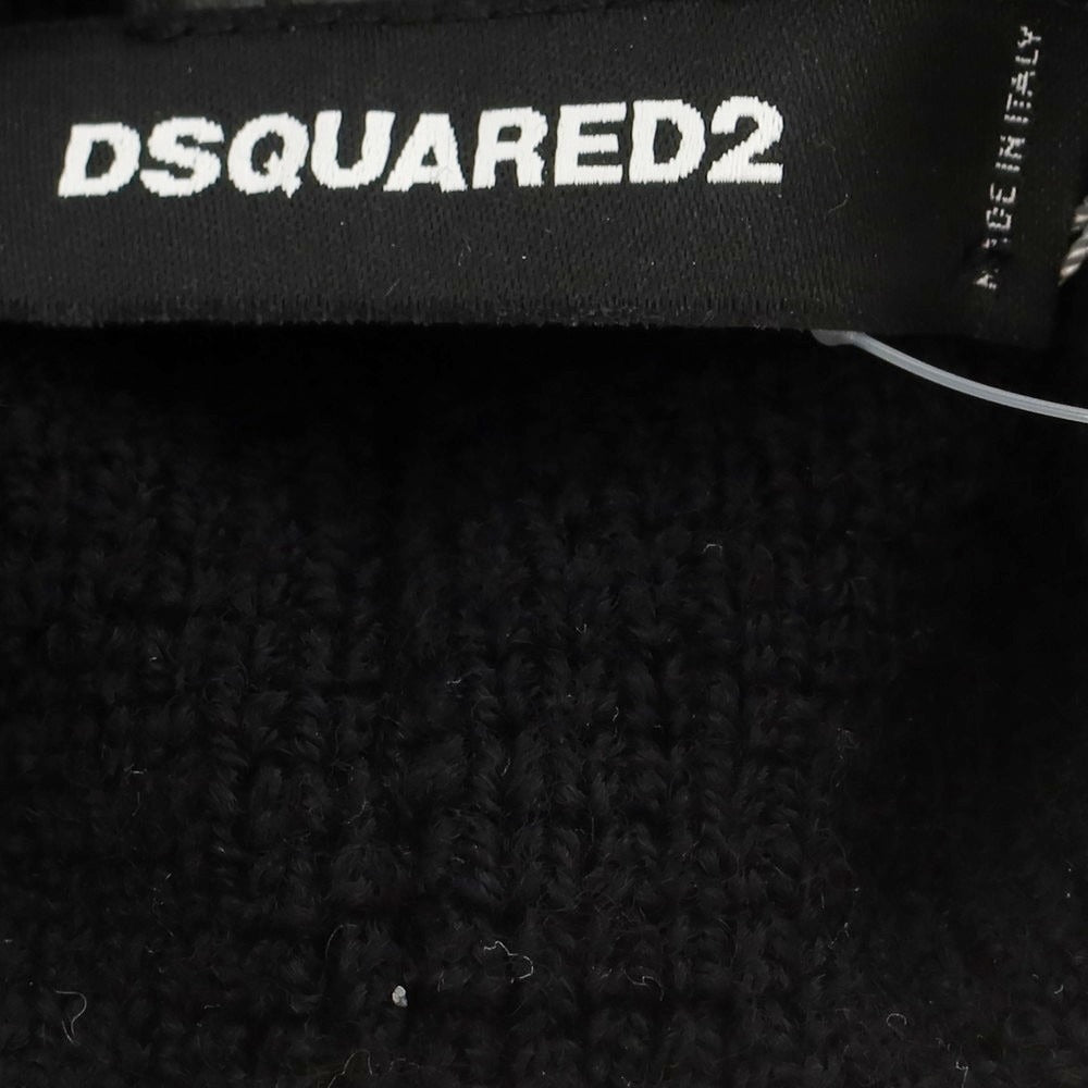 【新品】ディースクエアード DSQUARED2 ウール ニットキャップ ブラック【サイズUNI】【 状態ランクN 】【 メンズ 】[DPD]