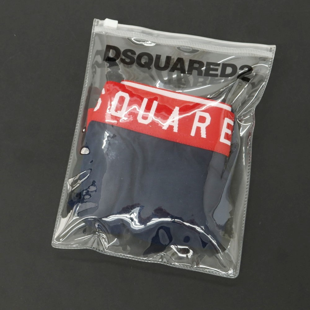 【新品】ディースクエアード DSQUARED2 アンダーウェア 下着 ネイビーxレッド【 Ｓ 】【 状態ランクN 】【 メンズ 】