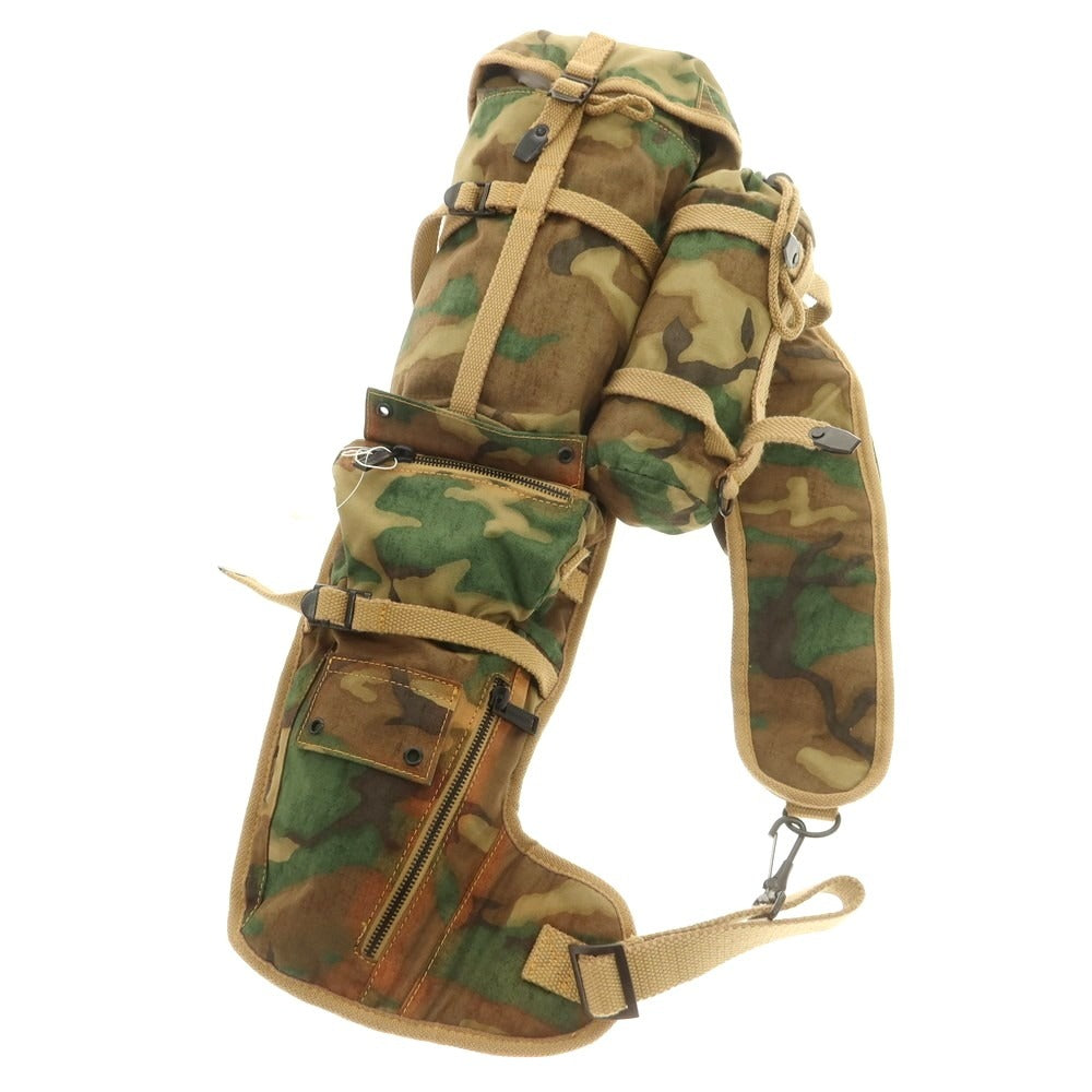 【新品アウトレット】ディースクエアード DSQUARED2 カモフラージュ柄 ボディバッグ カーキ系【 状態ランクN- 】【 メンズ 】