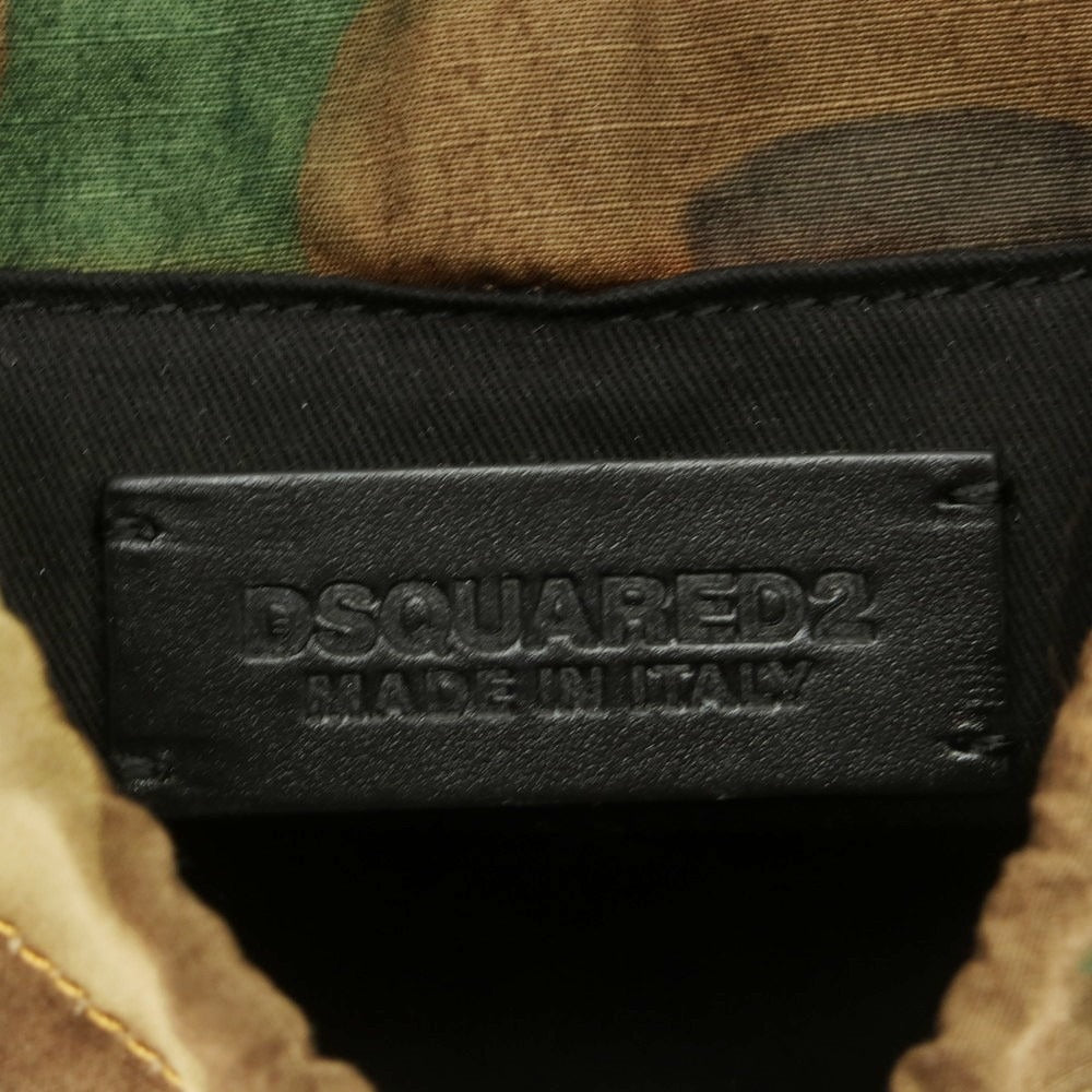 【新品アウトレット】ディースクエアード DSQUARED2 カモフラージュ柄 ボディバッグ カーキ系【 状態ランクN- 】【 メンズ 】