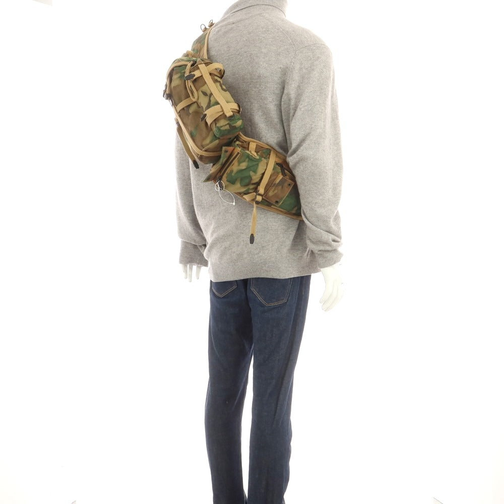 【新品アウトレット】ディースクエアード DSQUARED2 カモフラージュ柄 ボディバッグ カーキ系【 状態ランクN- 】【 メンズ 】