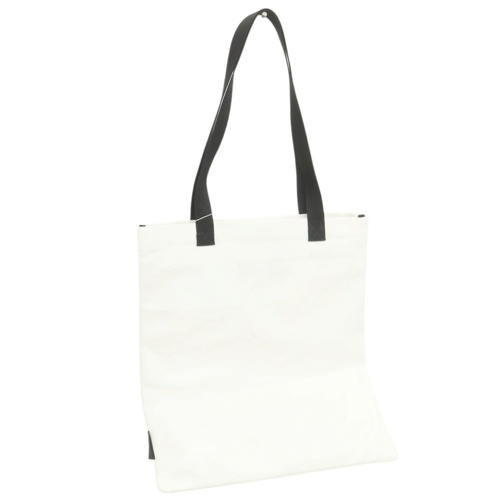 【新品アウトレット】ディースクエアード DSQUARED2 キャンバス トートバッグ ホワイトxブラック【 状態ランクN- 】【 メンズ 】