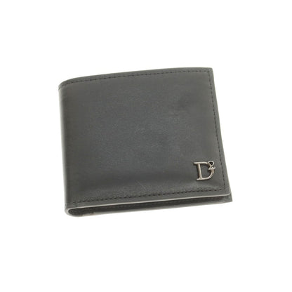 【SALE10%OFF/返品不可】【新品】ディースクエアード DSQUARED2 レザー 二つ折り財布 ブラック【 状態ランクN 】【 メンズ 】 [BPD]