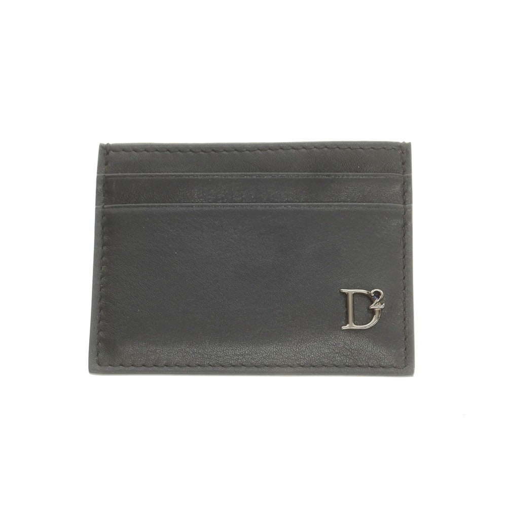【新品】ディースクエアード DSQUARED2 レザー カードケース ブラック【 状態ランクN 】【 メンズ 】[DPD]