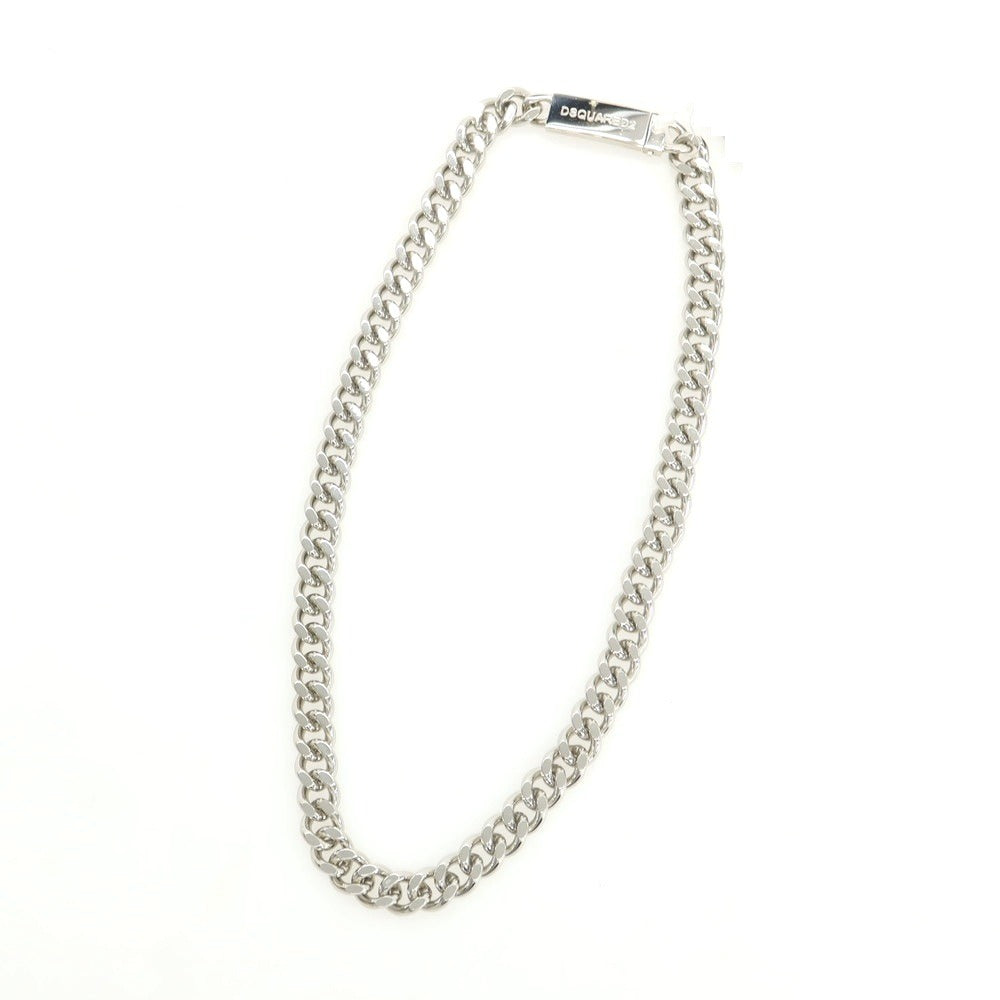 【新品】ディースクエアード DSQUARED2 チェーン ネックレス シルバー【 状態ランクN 】【 メンズ 】 [CPD]