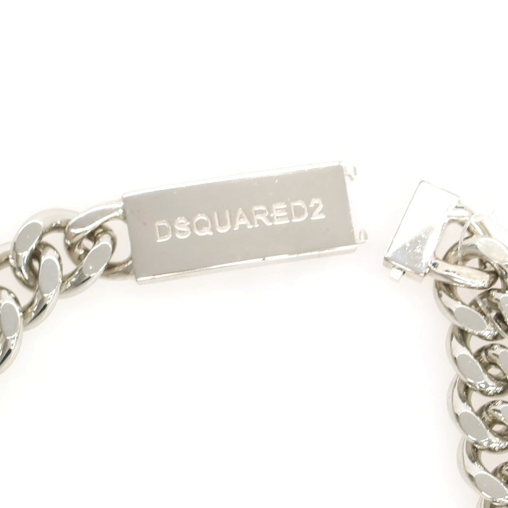【新品】ディースクエアード DSQUARED2 チェーン ネックレス シルバー【 状態ランクN 】【 メンズ 】 [CPD]