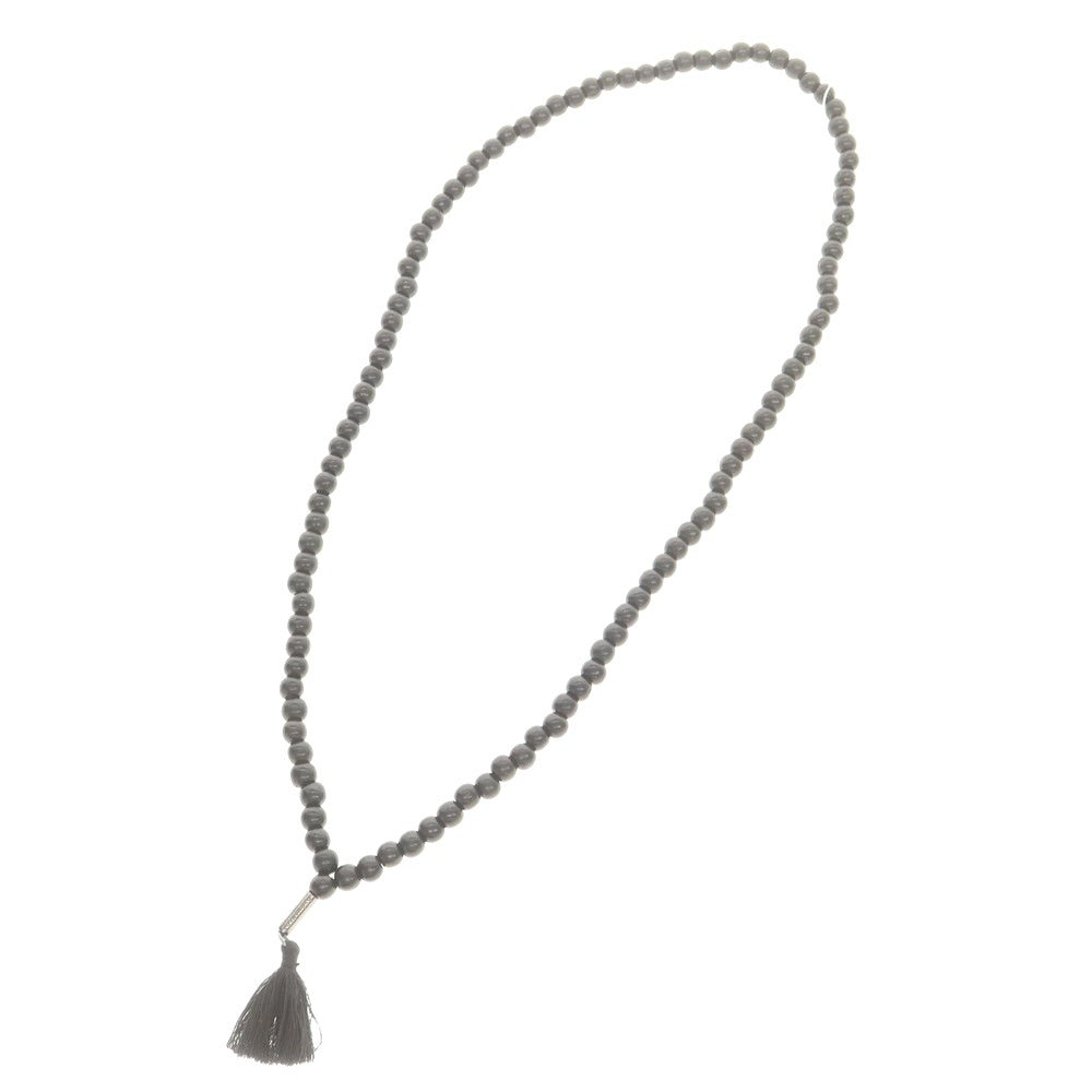 【新品】ディースクエアード DSQUARED2 ウッドビーズ ネックレス ブラック系【 状態ランクN 】【 メンズ 】