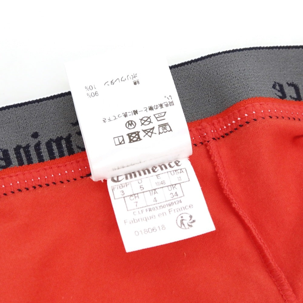 【新品】エミネンス プールオム EMINENCE POUR HOMME フランス製 コットンポリウレタン ボクサーパンツ 下着 アンダーウェア レッド【 3（M） 】【 状態ランクN 】【 メンズ 】 [EPD]