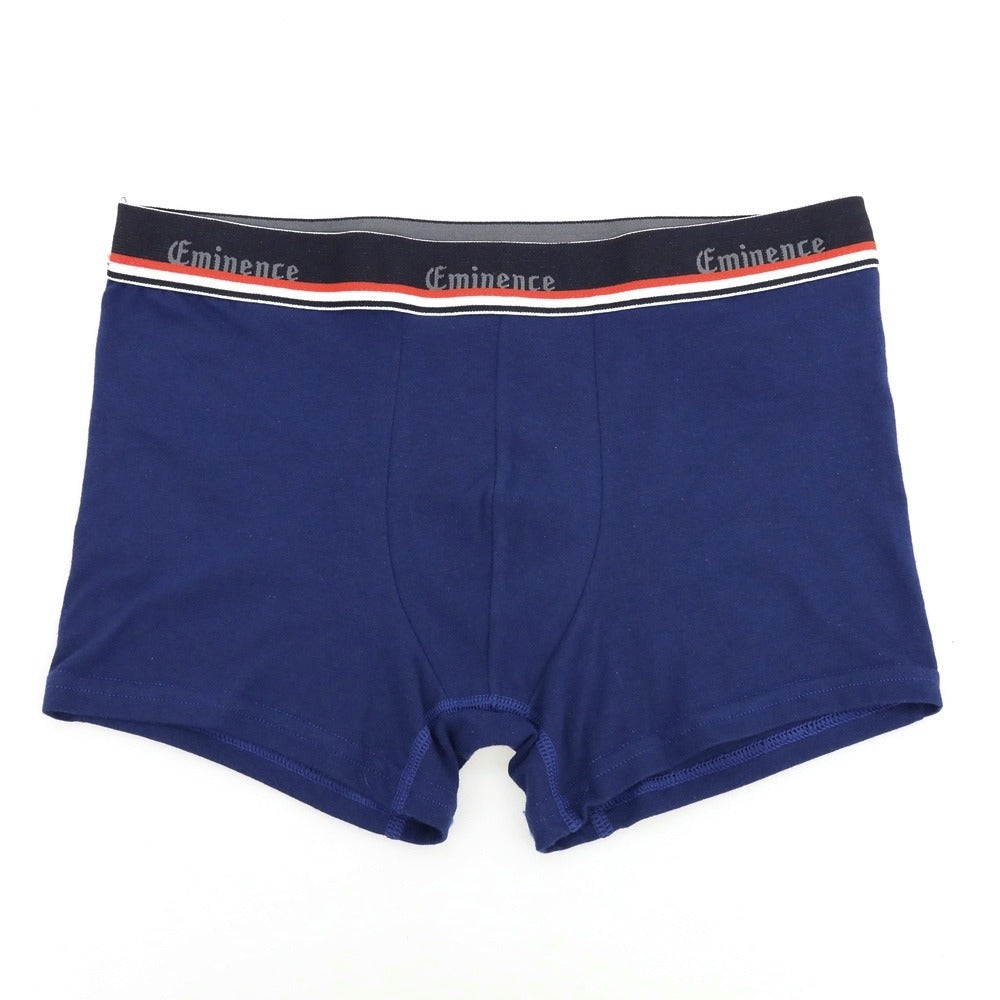 【新品】エミネンス プールオム EMINENCE POUR HOMME フランス製 コットンポリウレタン ボクサーパンツ 下着 アンダーウェア ダークブルー【 3（M） 】【 状態ランクN 】【 メンズ 】