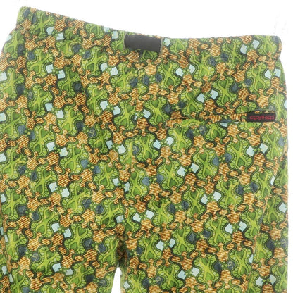 【新品】シーグリーン Seagreen ×グラミチ 総柄 ポリエステル  イージーパンツ グリーン【 2 】【 状態ランクN 】【 メンズ 】