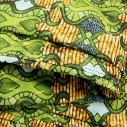 【新品】シーグリーン Seagreen ×グラミチ 総柄 ポリエステル  イージーパンツ グリーン【 2 】【 状態ランクN 】【 メンズ 】