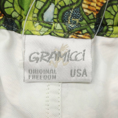【新品】シーグリーン Seagreen ×グラミチ 総柄 ポリエステル  イージーパンツ グリーン【 2 】【 状態ランクN 】【 メンズ 】