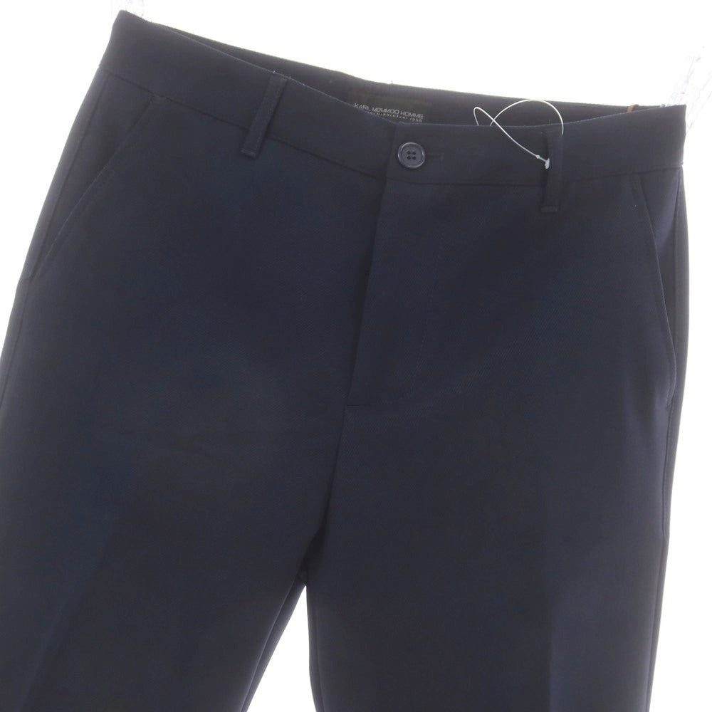 【新品】カールモンモー KARL MOMMOO ポリエステル カジュアルスラックスパンツ ネイビー【 44 】【 状態ランクN 】【 メンズ 】