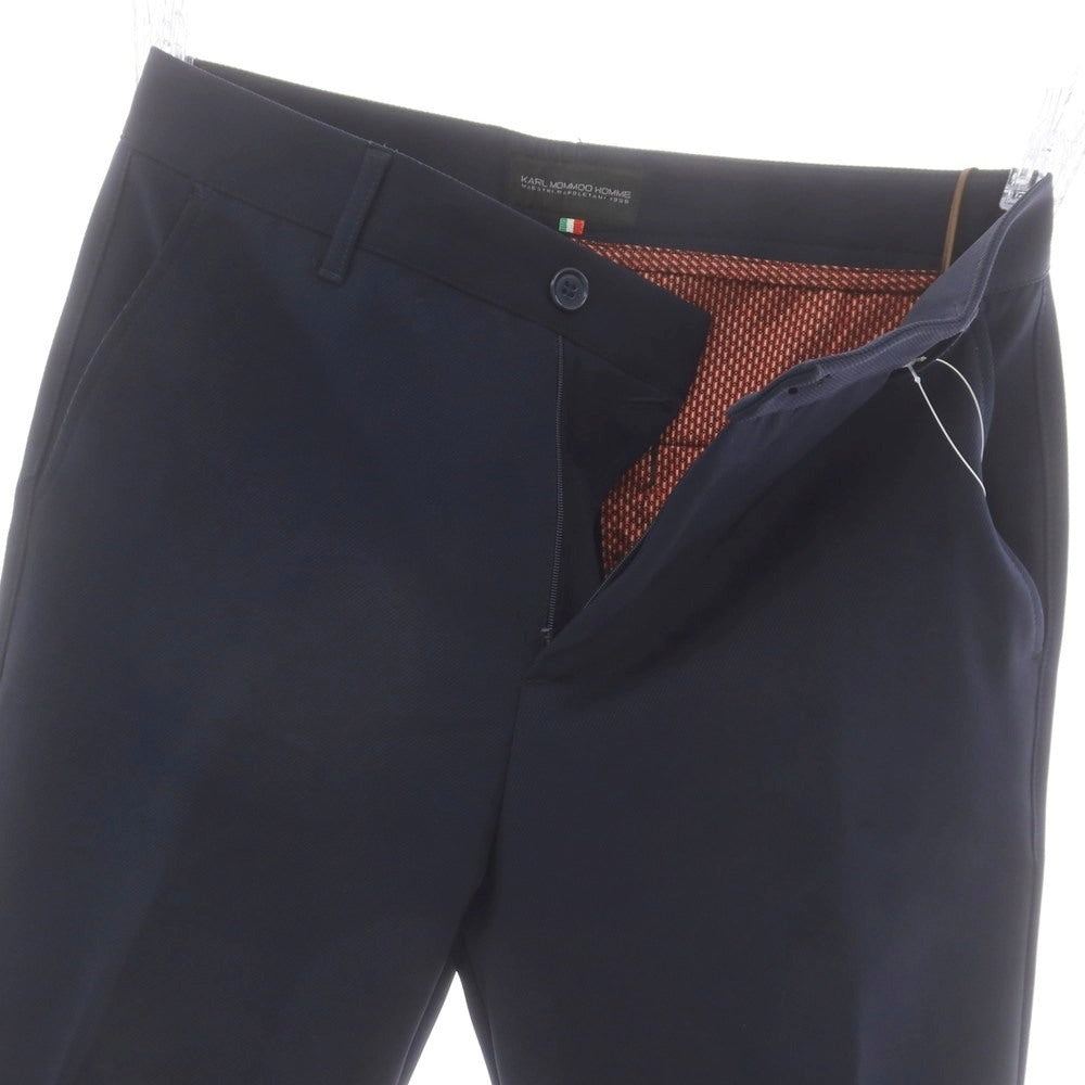 【新品】カールモンモー KARL MOMMOO ポリエステル カジュアルスラックスパンツ ネイビー【 44 】【 状態ランクN 】【 メンズ 】