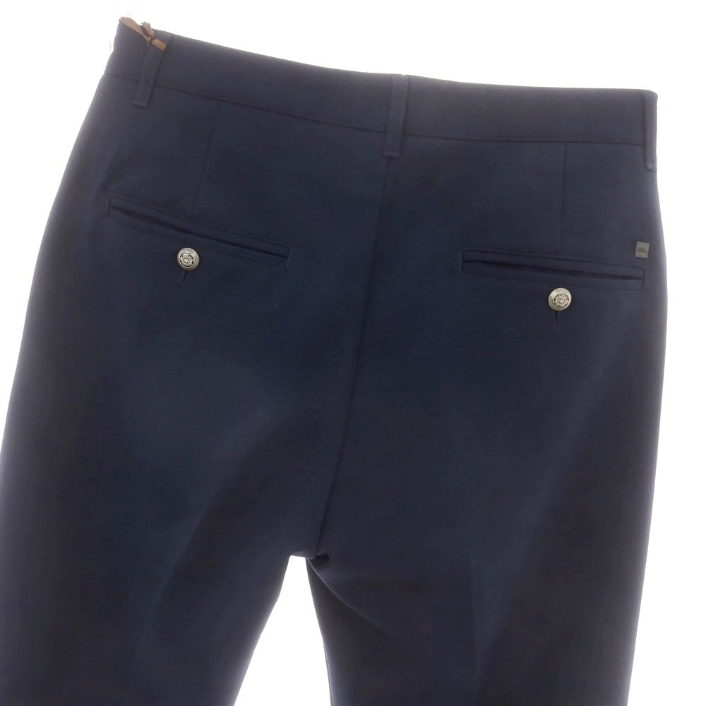 【新品】カールモンモー KARL MOMMOO ポリエステル カジュアルスラックスパンツ ネイビー【 44 】【 状態ランクN 】【 メンズ 】