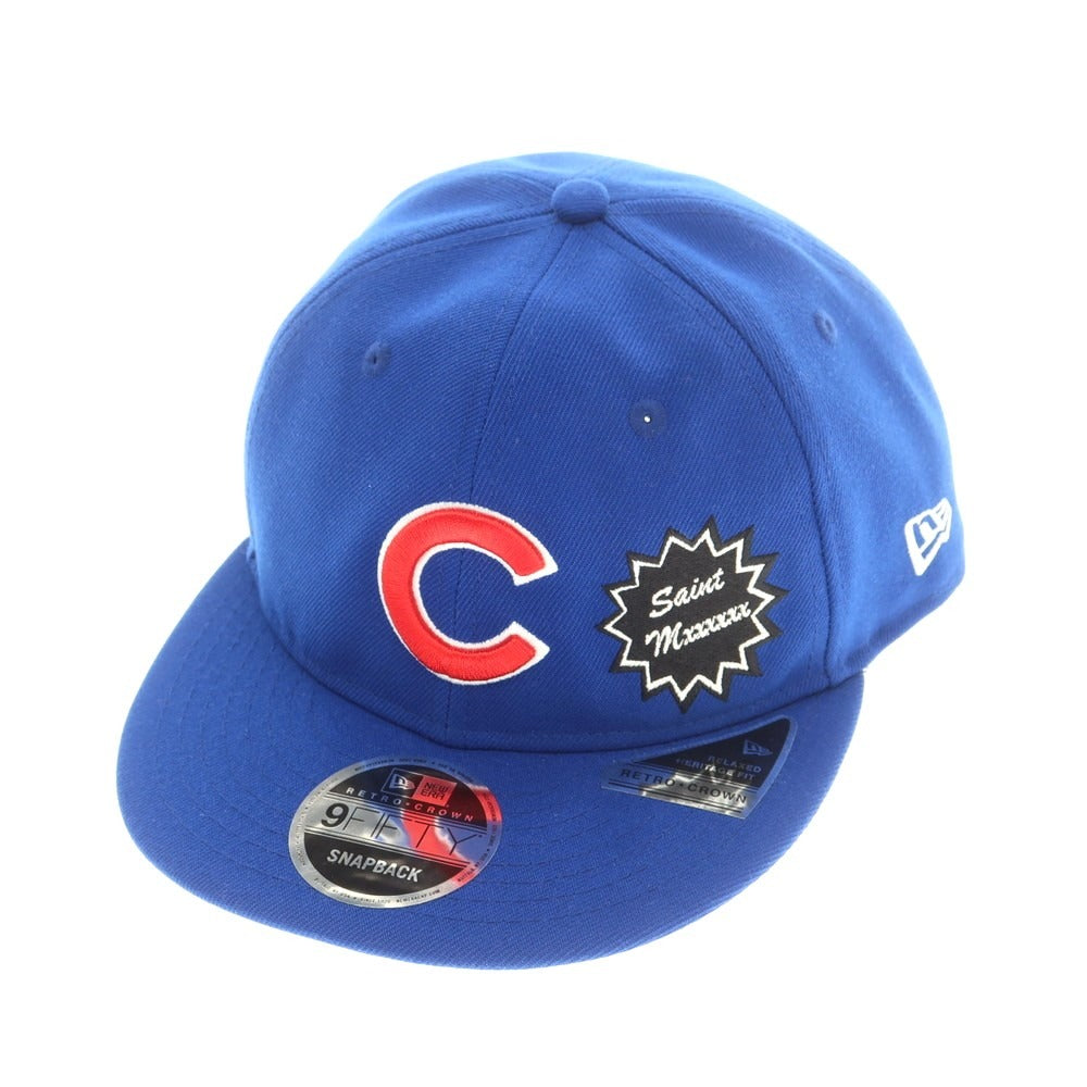 【中古】セント マイケル SAINT Mxxxxxx × NEW ERA 2025年春夏 キャップ ブルー【 状態ランクA 】【 メンズ 】[EPD]