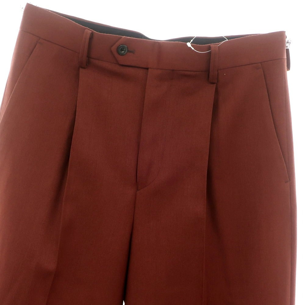 [Used] FORSOMEONE Wool Wide Slacks Pants Brown [46] [Condition Rank A] [Men&