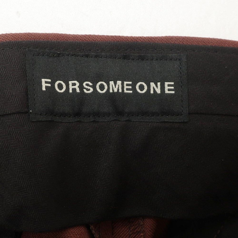 [Used] FORSOMEONE Wool Wide Slacks Pants Brown [46] [Condition Rank A] [Men&