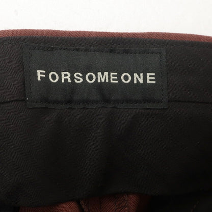 [Used] FORSOMEONE Wool Wide Slacks Pants Brown [46] [Condition Rank A] [Men&