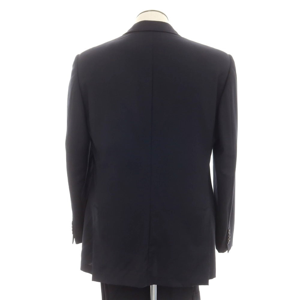 【中古】ベルベスト Belvest ウール 2つボタンスーツ ダークネイビー【 50 】【 状態ランクD 】【 メンズ 】