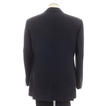 【中古】ベルベスト Belvest ウール 2つボタンスーツ ダークネイビー【 50 】【 状態ランクD 】【 メンズ 】