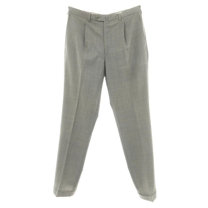 [Used] Belvest Wool Dress Slacks Pants, Gray [50] [Condition Rank D] [Men&
