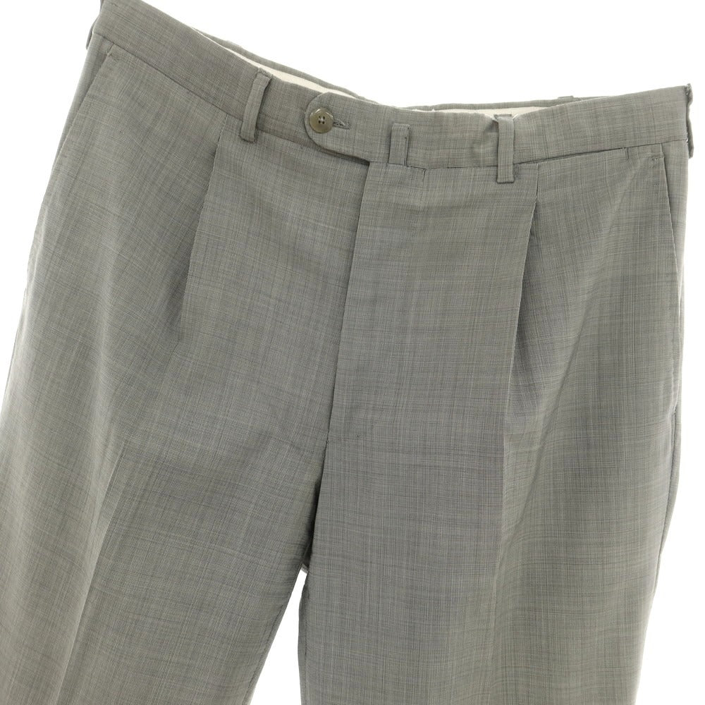 [Used] Belvest Wool Dress Slacks Pants, Gray [50] [Condition Rank D] [Men&