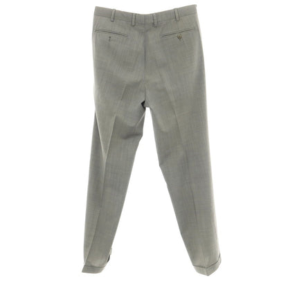 [Used] Belvest Wool Dress Slacks Pants, Gray [50] [Condition Rank D] [Men&