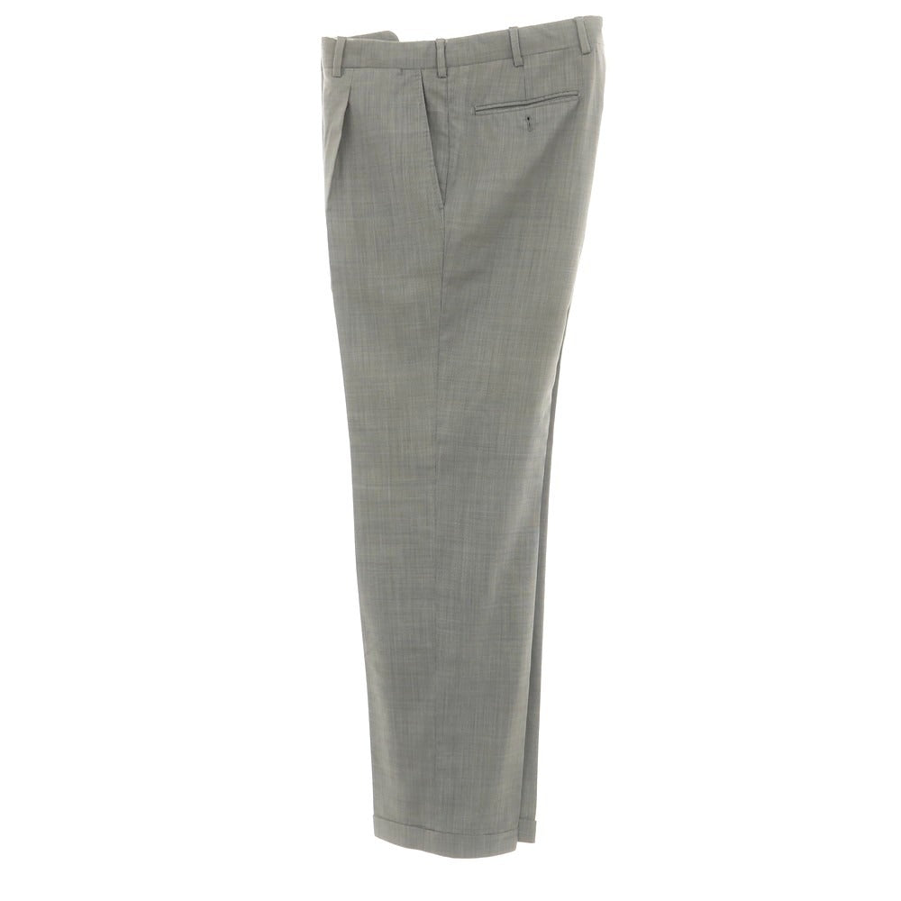 [Used] Belvest Wool Dress Slacks Pants, Gray [50] [Condition Rank D] [Men&