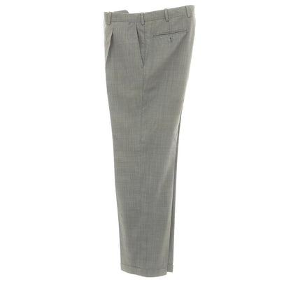 [Used] Belvest Wool Dress Slacks Pants, Gray [50] [Condition Rank D] [Men&