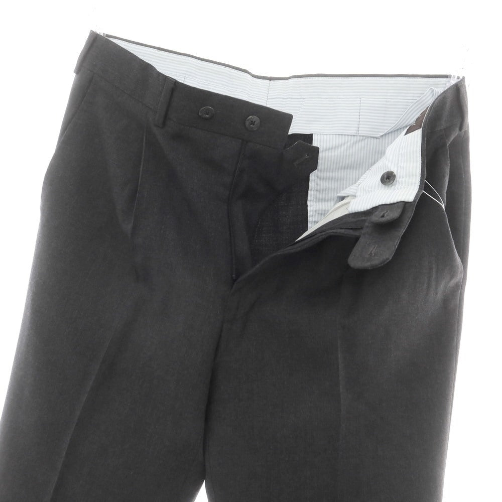 【中古】ベルベスト Belvest ウール ドレススラックスパンツ チャコール【 50 】【 状態ランクC 】【 メンズ 】