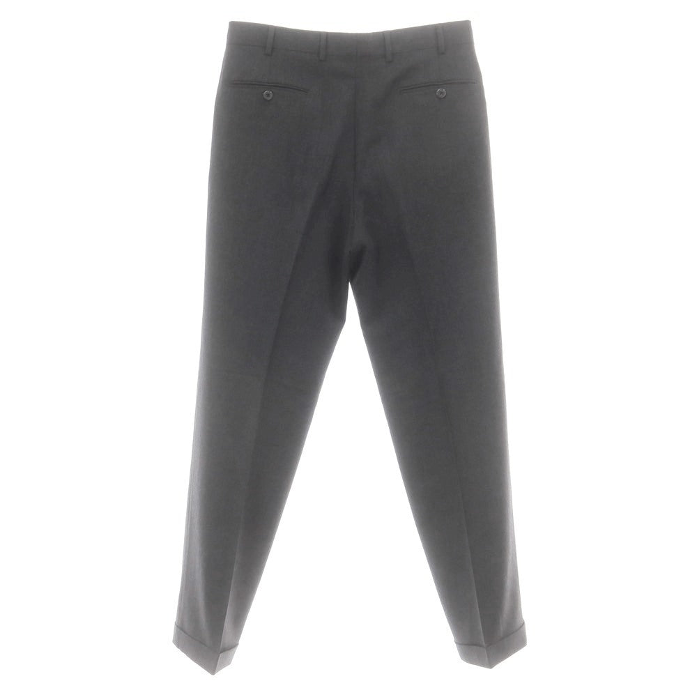 【中古】ベルベスト Belvest ウール ドレススラックスパンツ チャコール【 50 】【 状態ランクC 】【 メンズ 】