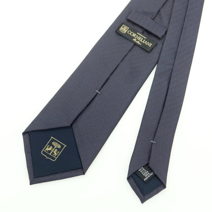 [Used] CORNELIANI Plain Silk Tie Dark Navy [Condition Rank B] [Men&