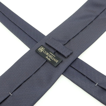 [Used] CORNELIANI Plain Silk Tie Dark Navy [Condition Rank B] [Men&