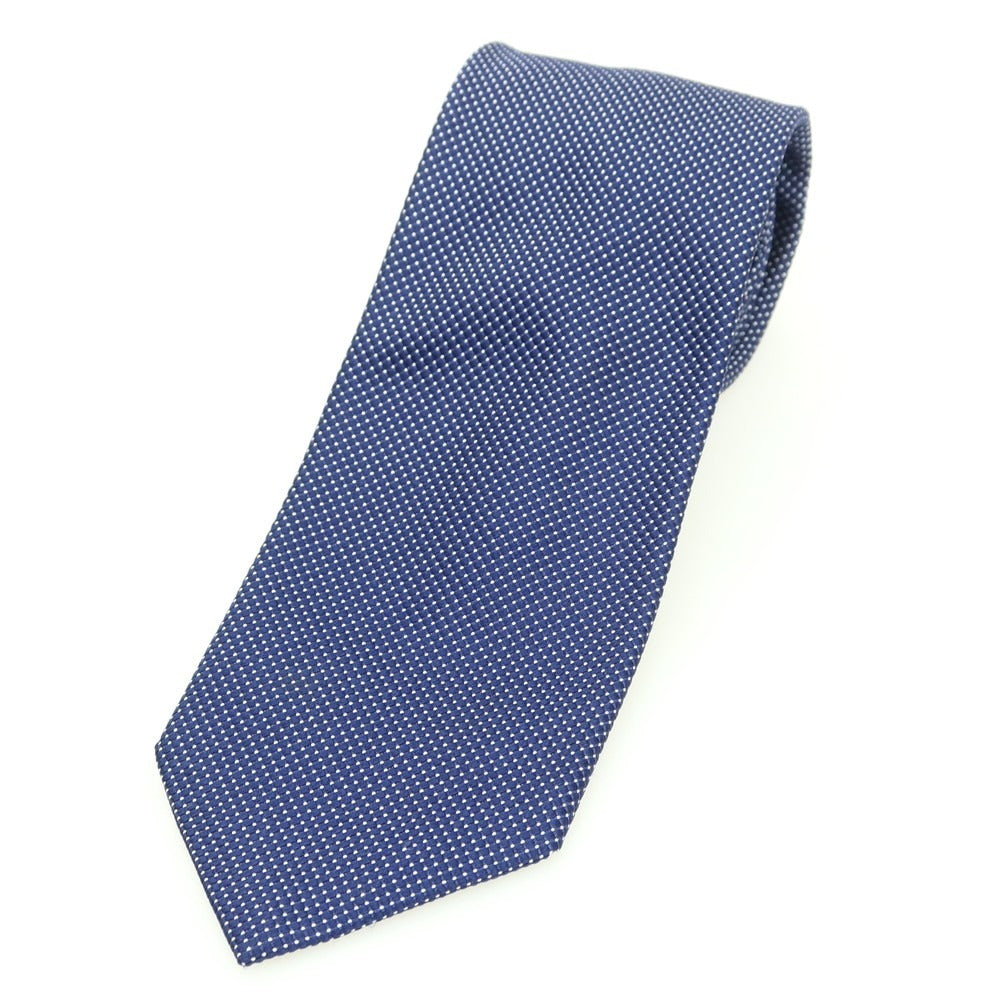【中古】コルネリアーニ CORNELIANI シルク ピンドット柄ネクタイ ネイビーxホワイト【 状態ランクB 】【 メンズ 】