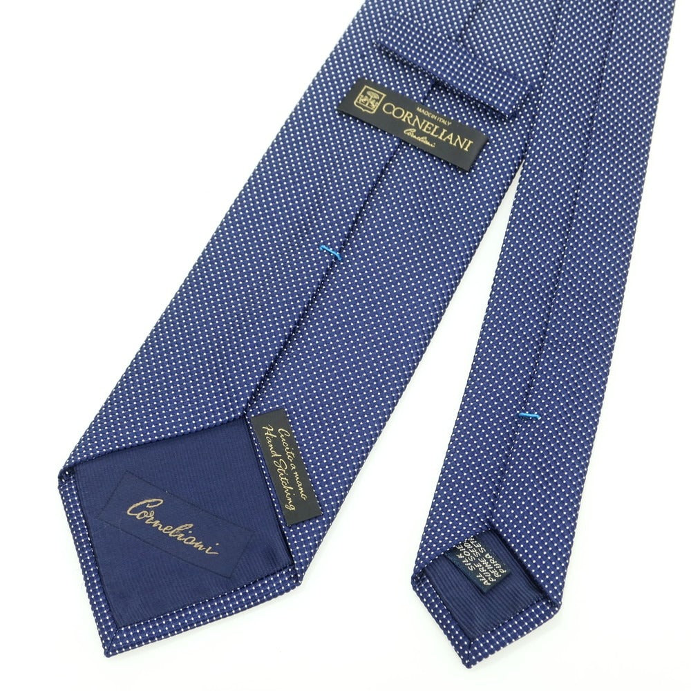 [Used] CORNELIANI Silk Pin Dot Tie Navy x White [Condition Rank B] [Men&