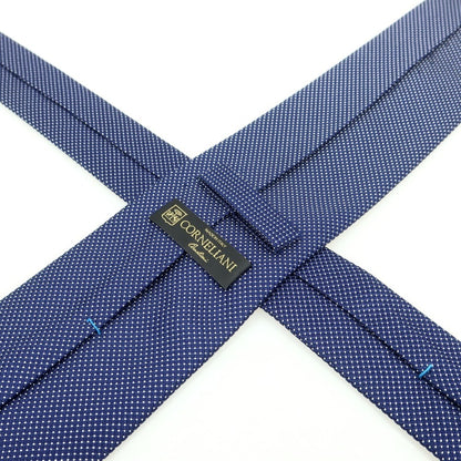 [Used] CORNELIANI Silk Pin Dot Tie Navy x White [Condition Rank B] [Men&