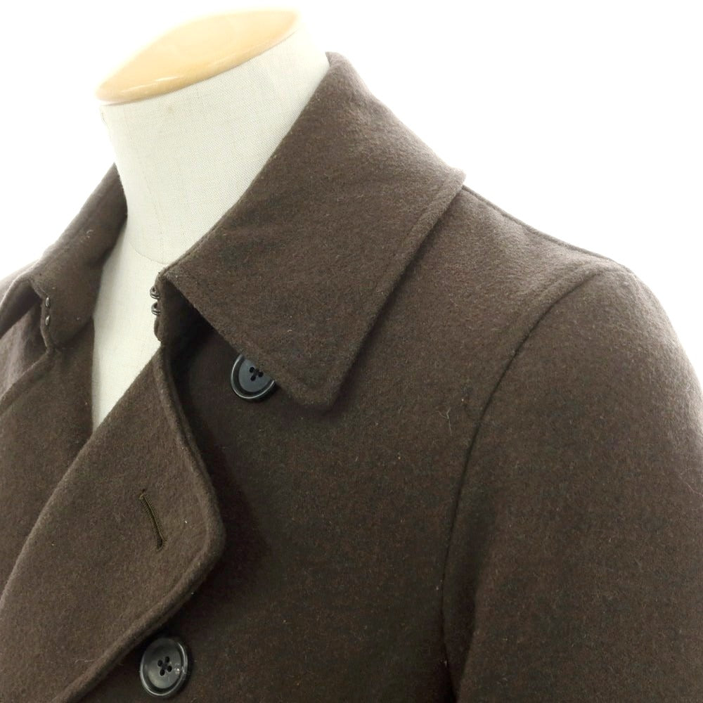 【中古】グリーンレーベルリラクシング green label relaxing ウールポリエステル トレンチコート オリーブ【 S 】【 状態ランクC 】【 メンズ 】
