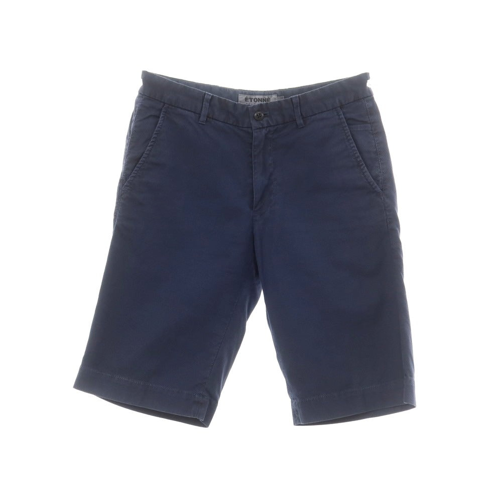 【中古】エトネ ETONNE ストレッチコットン ショートパンツ ネイビー【 S 】【 状態ランクC 】【 メンズ 】