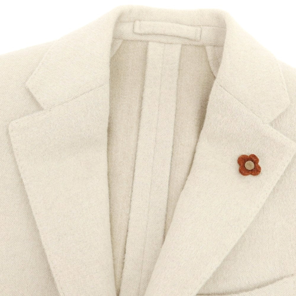 【中古】ラルディーニ LARDINI アンゴラウール テーラードジャケット ライトベージュ【 44 】【 状態ランクC 】【 メンズ 】