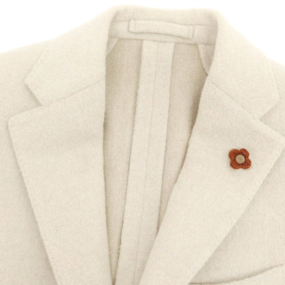 【中古】ラルディーニ LARDINI アンゴラウール テーラードジャケット ライトベージュ【 44 】【 状態ランクC 】【 メンズ 】
